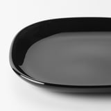 BACKIG Side plate, black, 7x7 "