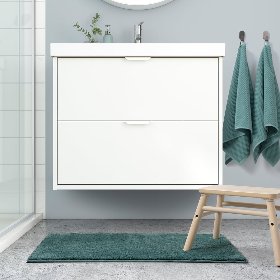 BACKMÅRA bath mat, turquoise, 50x80 cm (20x31") - IKEA CA