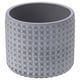 BÄCKDRÅG Plant pot, dotted surface/white gray, 2 ¼ "