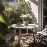 BÄCKDRÅG Plant pot, dotted surface/white gray, 6 "