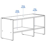 BAGGEBO TV storage combination, white, 68 1/2x13 3/4x63 "