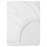 BANDPALPMAL Fitted sheet, white, Twin