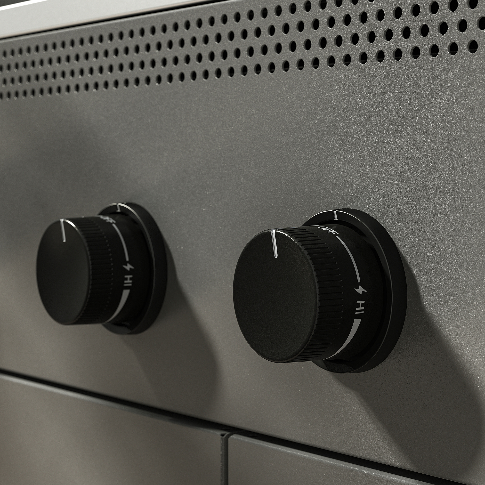 BÅTSKÄR Gas grill with side burner, outdoor/dark gray, 47 1/4x23 5/8 "