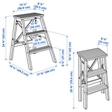 BEKVÄM Step stool, black, 24 3/4 "