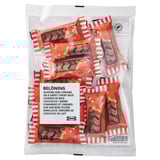 BELÖNING Milk chocolate bar, w caramel and salty almond filling Rainforest Alliance Certified, 8 oz