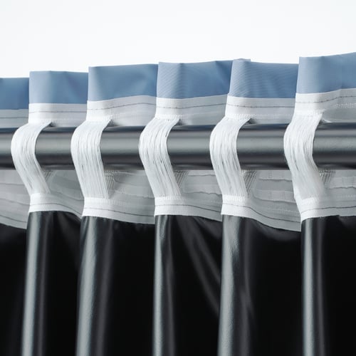 BENGTA blackout curtain, 1 length, blue, 210x250 cm (83x98") IKEA CA