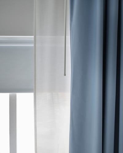 BENGTA Blackout curtain, 1 length, blue, 83x98" (210x250 cm) - IKEA CA