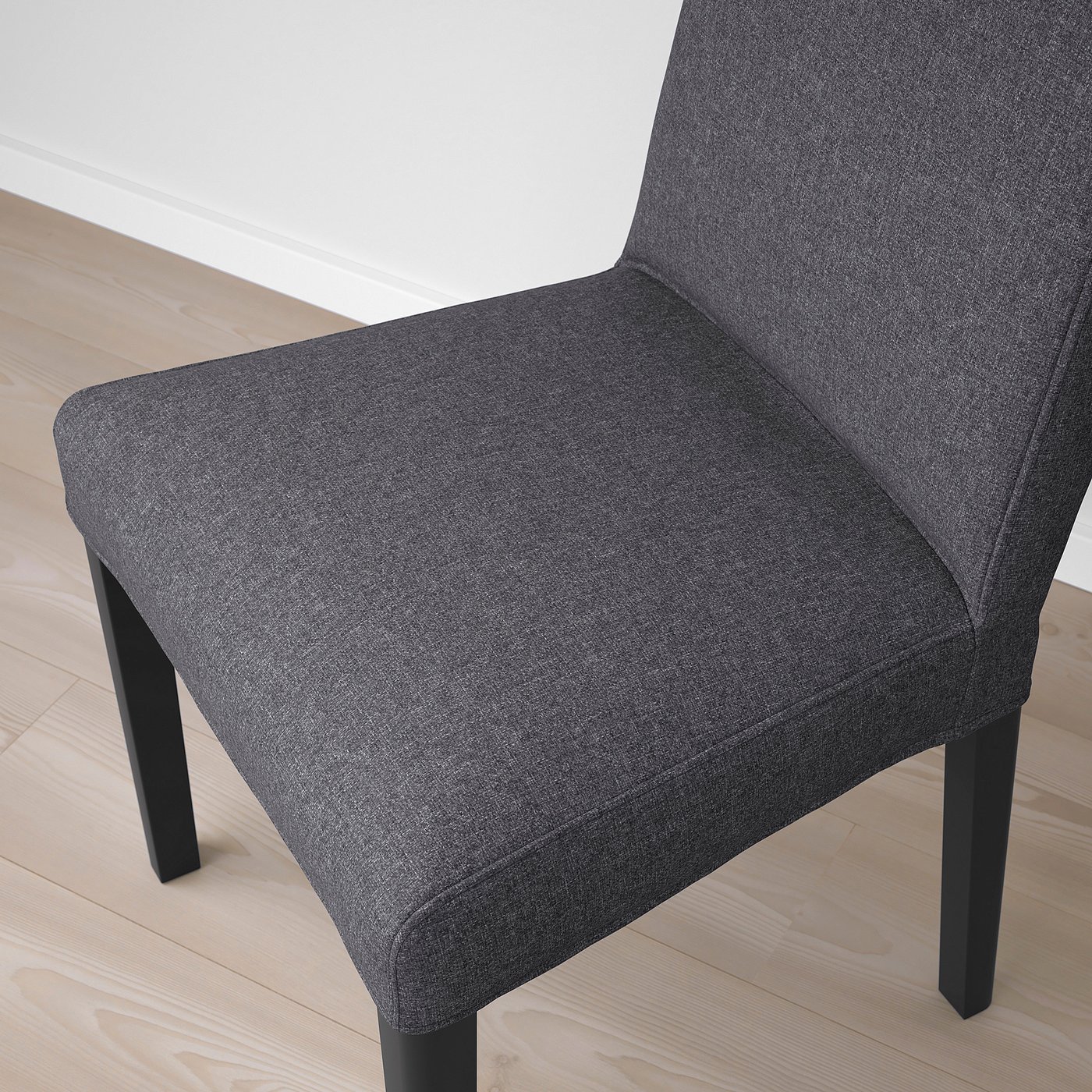 BERGMUND chair, black/Gunnared medium gray - IKEA CA