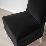 BERGMUND Chair w medium long cover, white/Djuparp dark gray