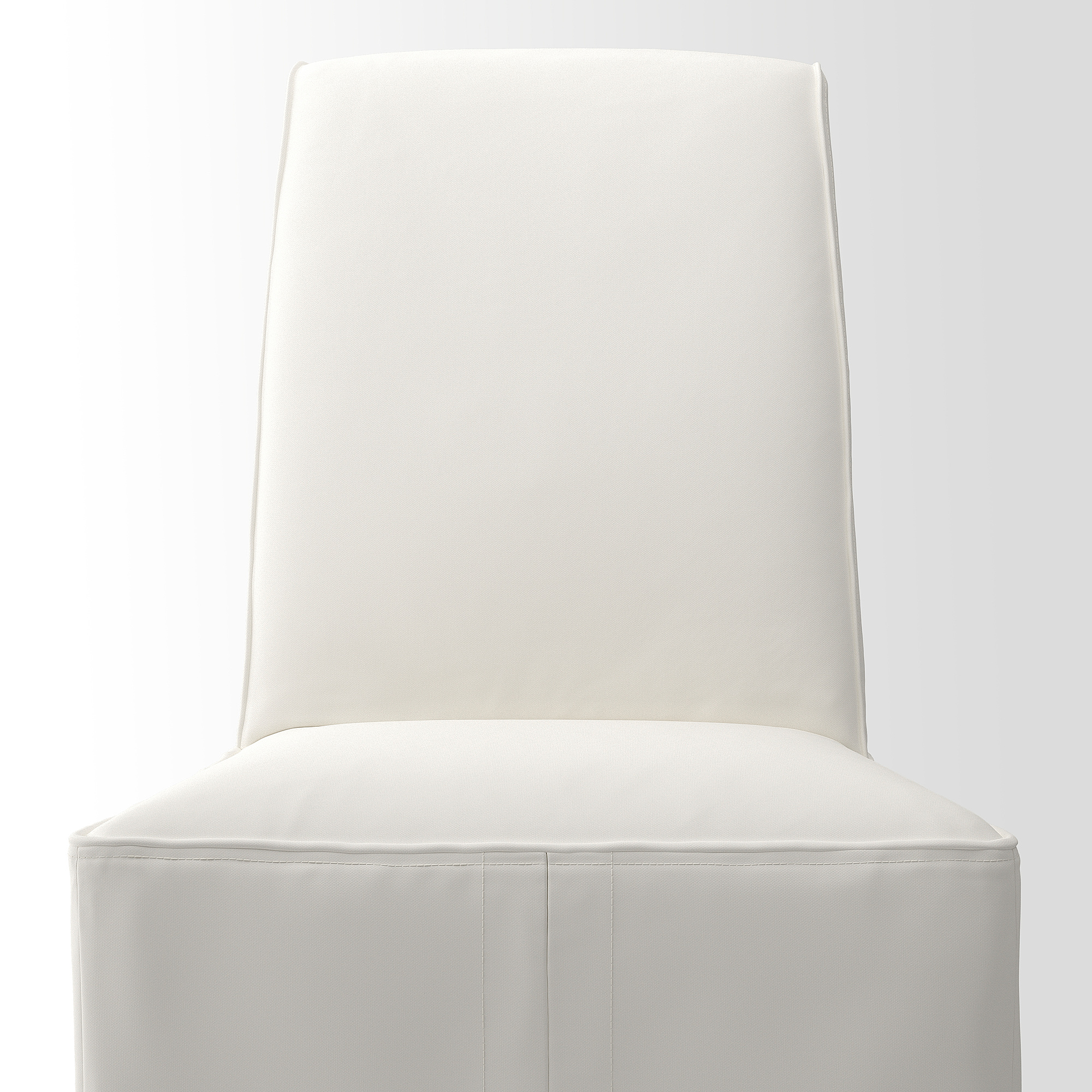 BERGMUND Chair with long cover, oak effect/Inseros white