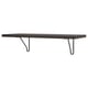 BERGSHULT / FÖRLÄGGARE Wall shelf, brown-black/black, 31 1/2x11 3/4 "