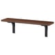 BERGSHULT / RAMSHULT Wall shelf, walnut effect/black, 31 1/2x7 7/8 "