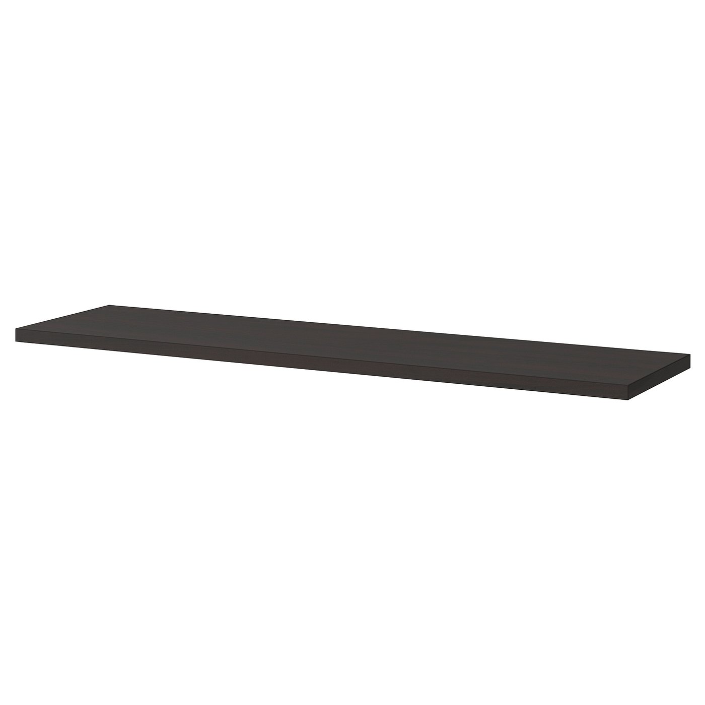 BERGSHULT Shelf - brown-black 120x30 cm (47 1/4x11 3/4 ")