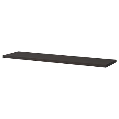 BERGSHULT Shelf, brown-black, 47 1/4x11 3/4 "