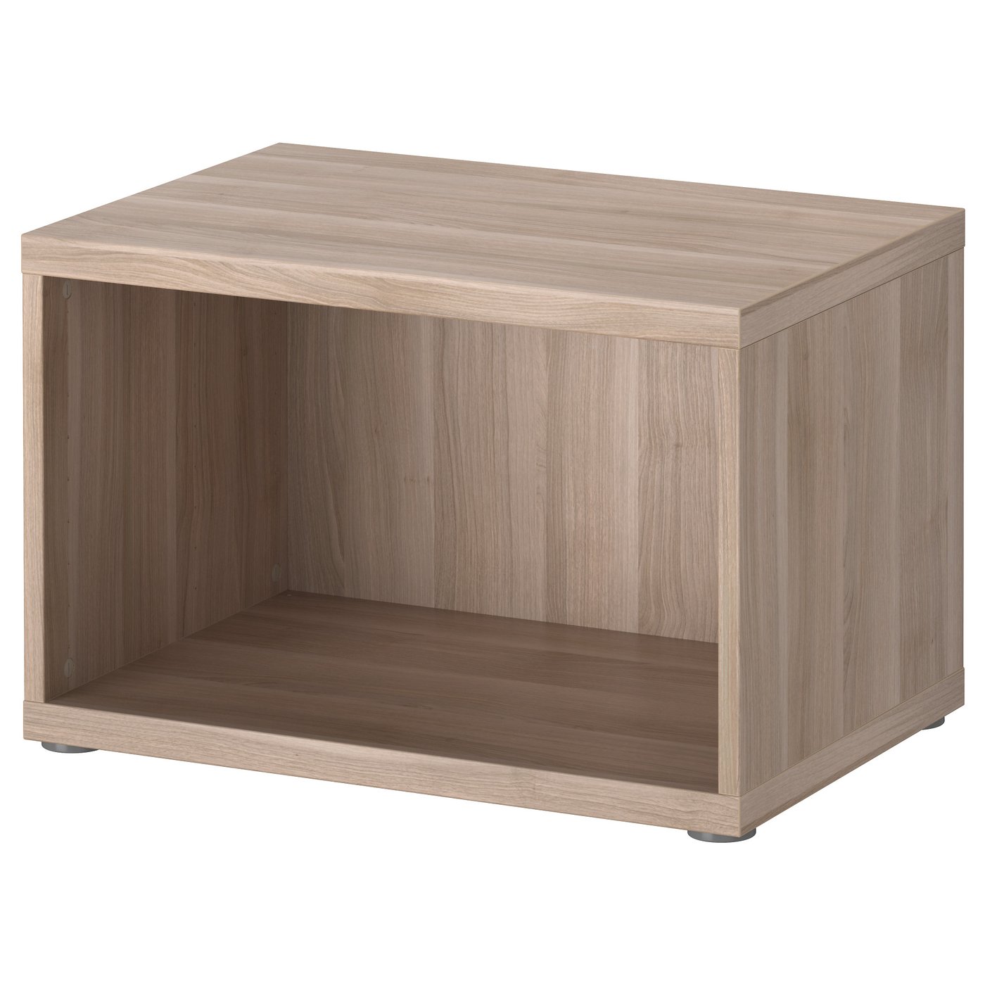 BESTÅ Frame walnut effect light gray IKEA