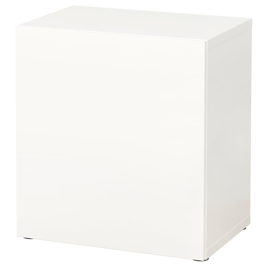 BESTÅ shelf unit with door, white/Lappviken white, 60x42x64 cm (235/8x161/2x251/4") IKEA CA