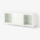 BESTÅ Storage combination with drawers, Sindvik white/Pipmakare white, 70 7/8x16 1/2x29 5/8 "