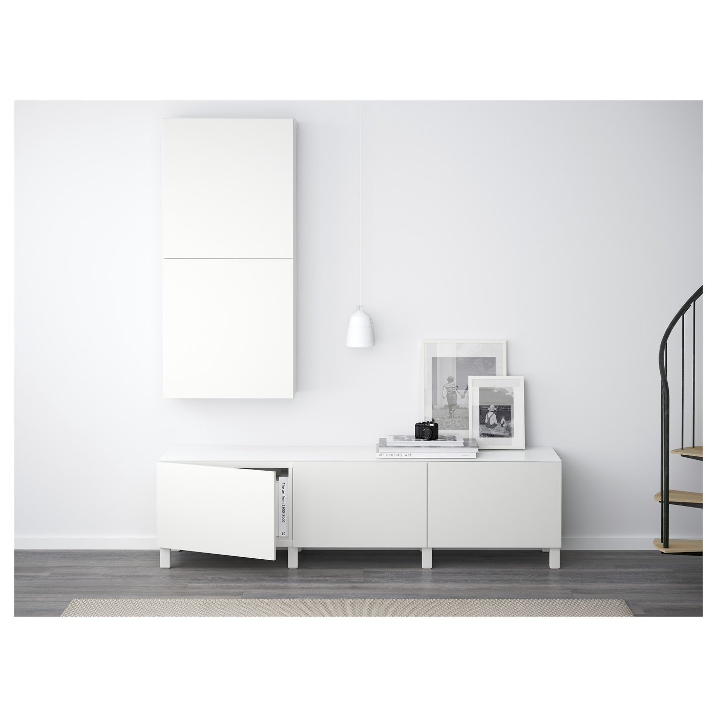 BESTÅ Top panel glass white IKEA