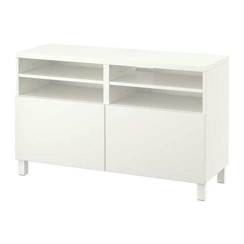 BESTÅ TV unit with doors Lappviken white IKEA