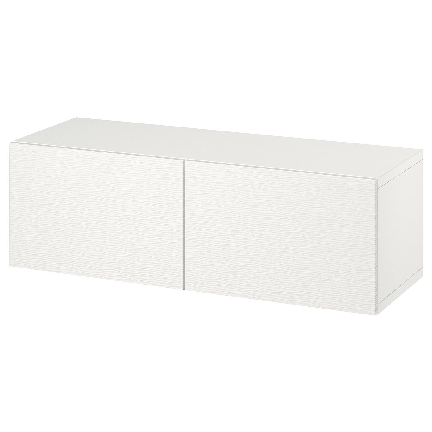 BESTÅ wall-mounted cabinet combination, white/Laxviken white