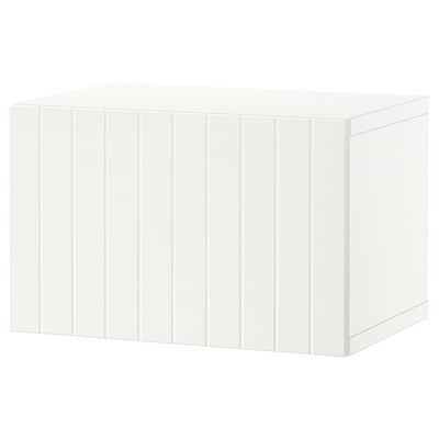 BESTÅ Wall-mounted cabinet combination, white/Sutterviken, 23 5/8x16 1/2x15 "