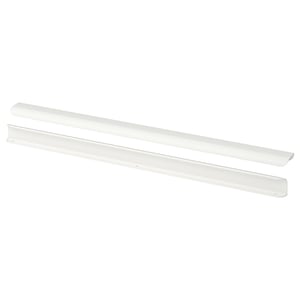 BILLSBRO kitchen handles - long, white, smooth, aluminium with powder coating.