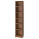 BILLY Bookcase, brown walnut effect, 15 3/4x11x79 1/2 "