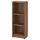 BILLY Bookcase, brown walnut effect, 15 3/4x11x41 3/4 "