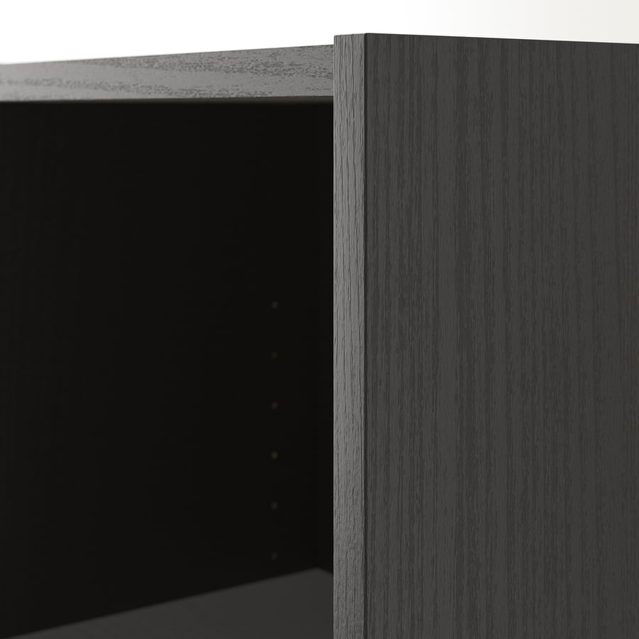 BILLY bookcase combination/crn solution, blackbrown, 95/95x28x202 cm