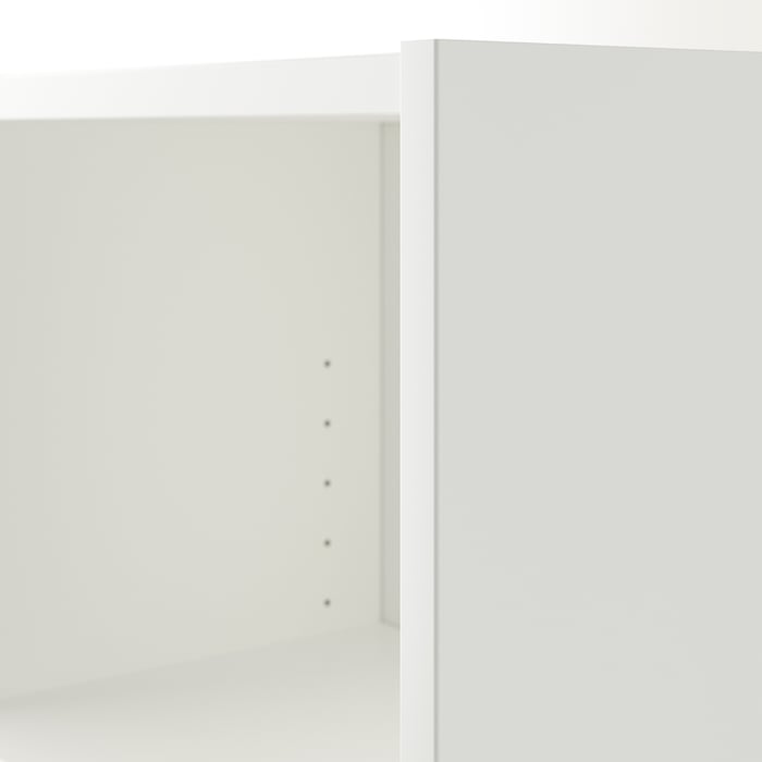 BILLY bookcase combination/crn solution, white, 95/95x28x202 cm (373/8