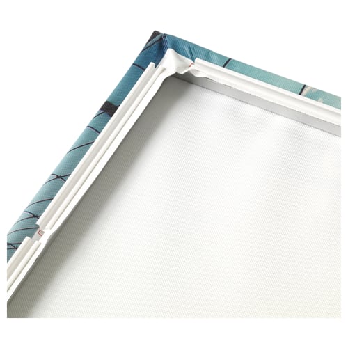 BJÖRKSTA picture and frame, jungle journey/black, 140x100 cm (55x39 ¼