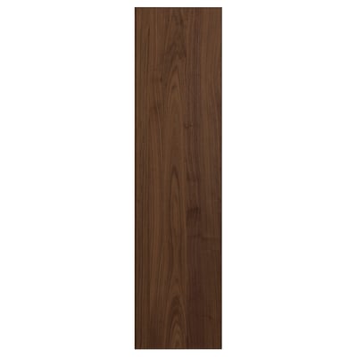 BJÖRNESKOGEN door in dark walnut veneer with wooden edge, rectangular shape, modern design.