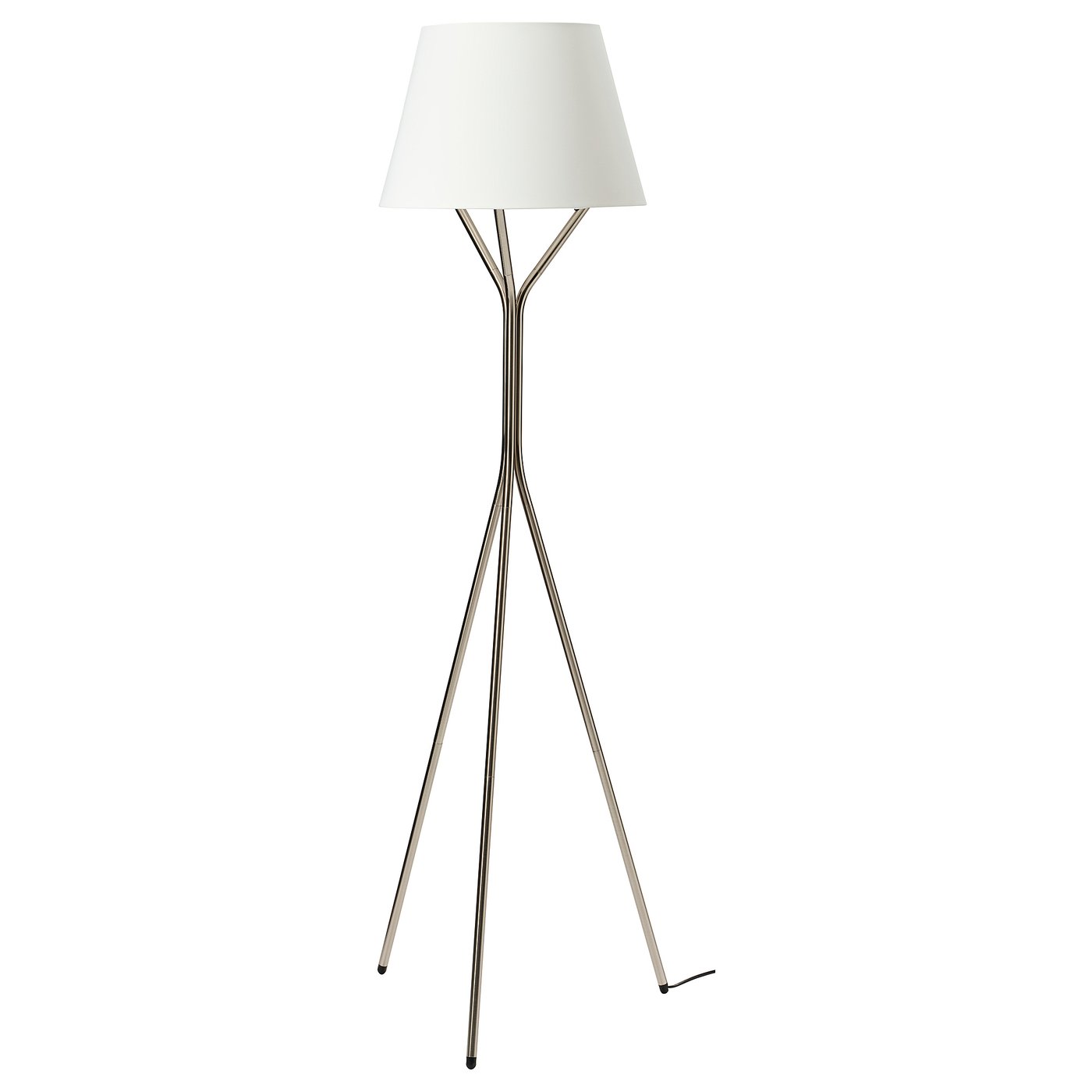 BLÄNKFYR floor lamp, nickel plated - IKEA CA