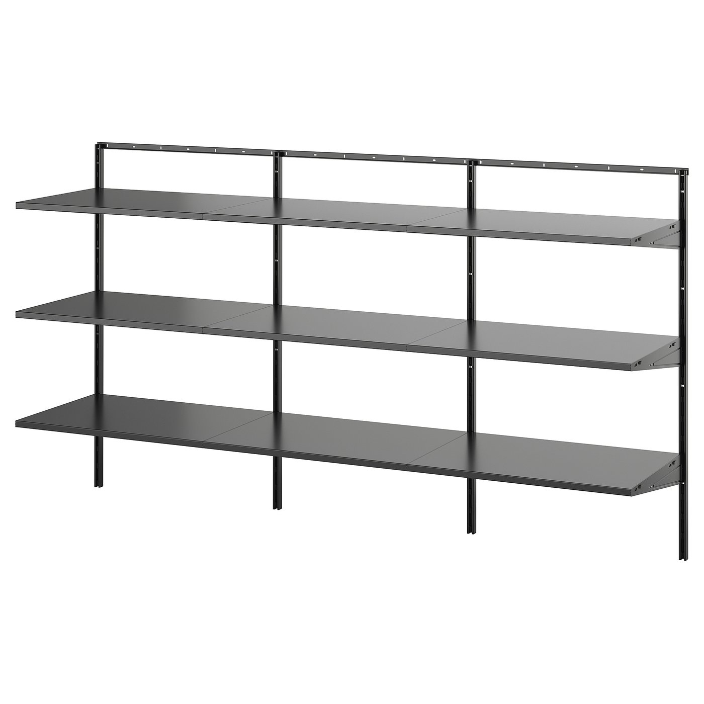 BOAXEL shelving unit, anthracite, 187x40x101 cm (733/4x153/4x395/8