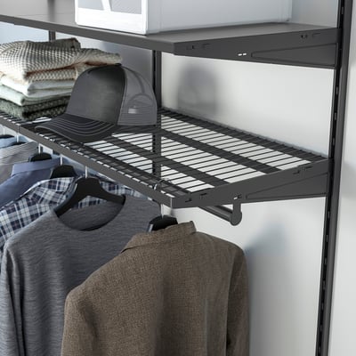 BOAXEL Wire shelf, anthracite, 23 5/8x15 3/4 "