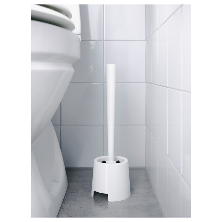 BOLMEN toilet brush/holder, white - IKEA CA