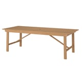 BONDHOLMEN Table, outdoor, brown, 92 1/2x35 3/8 "