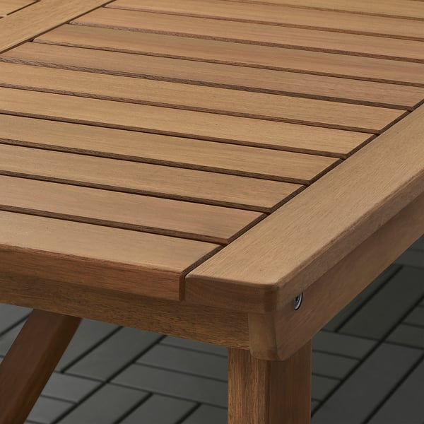 BONDHOLMEN Table, outdoor, brown, 92 1/2x35 3/8 "