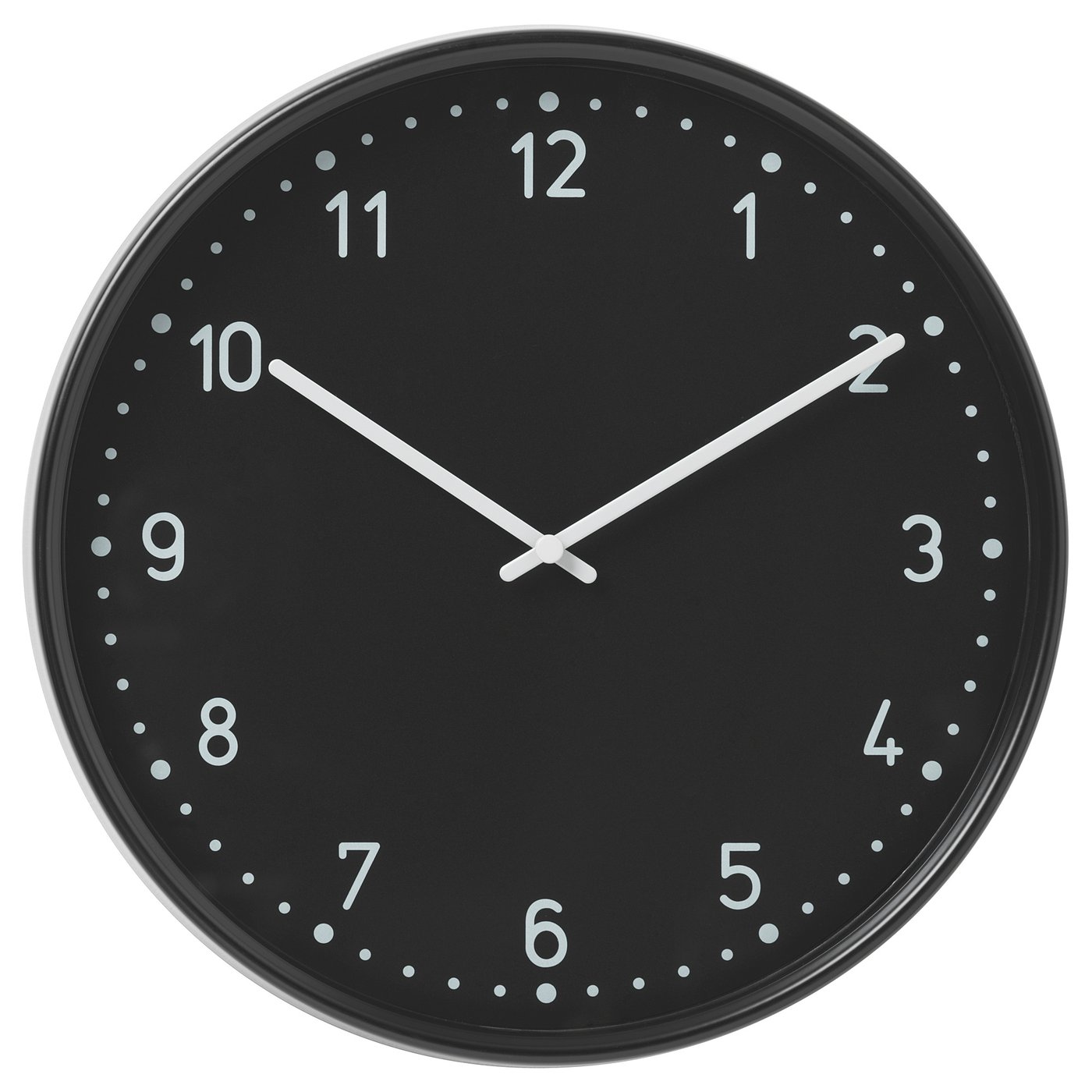 BONDIS Wall clock, lowvoltage/black, 38 cm (15") IKEA CA
