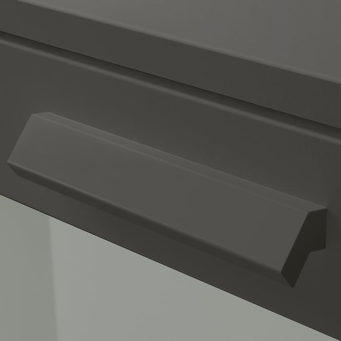 BRIMNES 4drawer dresser, gray/frosted glass, 78x124 cm (303/4x487/8") IKEA CA
