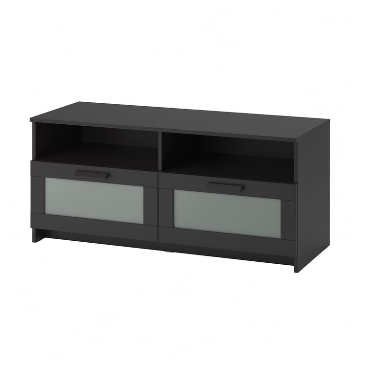 BRIMNES TV bench, black, 120x41x53 cm (471/4x161/8x207/8") IKEA CA