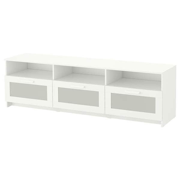 BRIMNES TV bench, white, 70 7/8x16 1/8x20 7/8 "