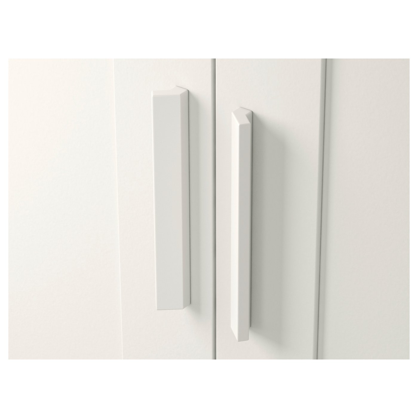 BRIMNES wardrobe with 3 doors, white, 117x50x190 cm (46x193/4x743