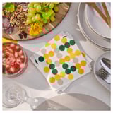 BRÖGGAN Paper napkin, dot pattern multicolor, 13x13 "