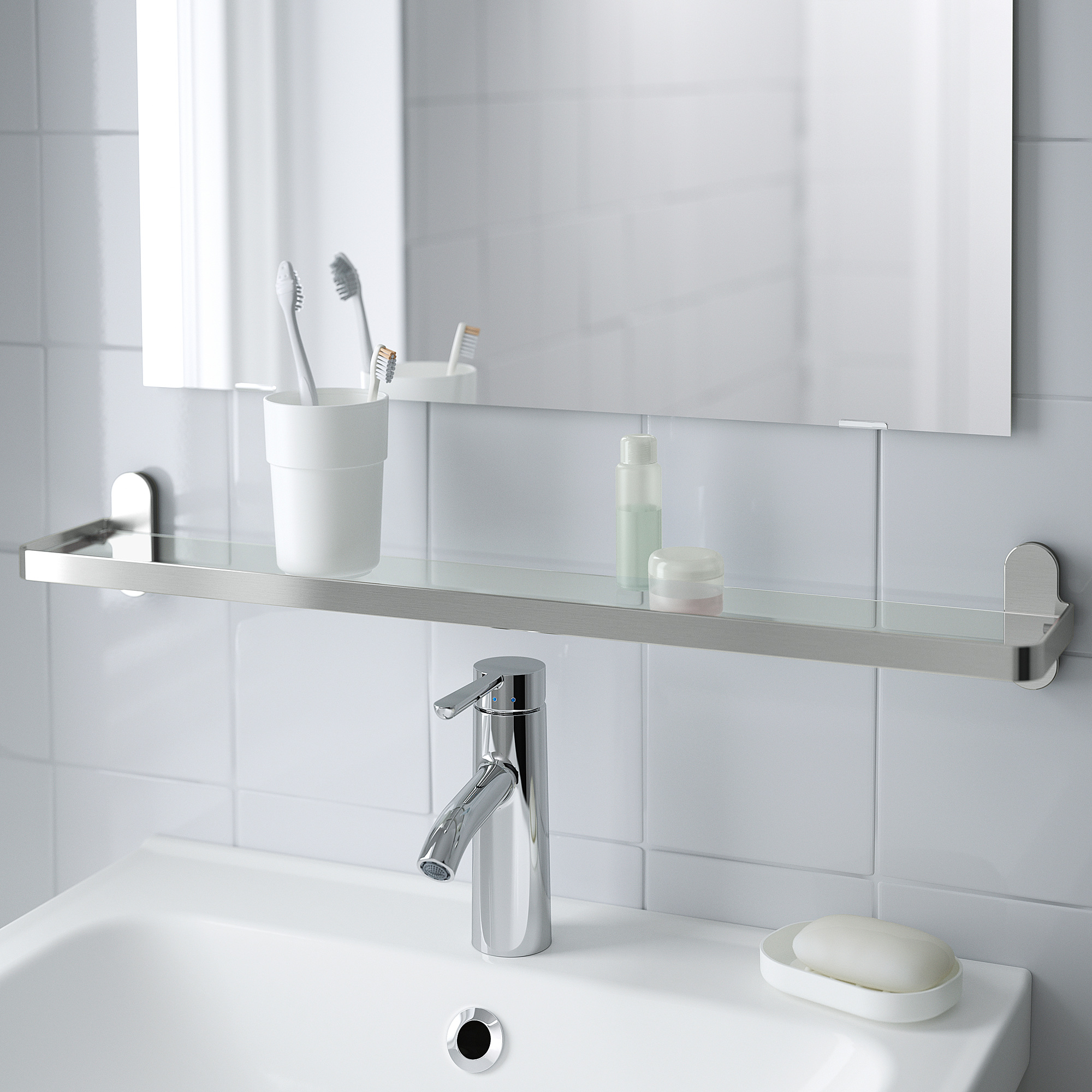 Shower & Glass Bathroom Shelves IKEA