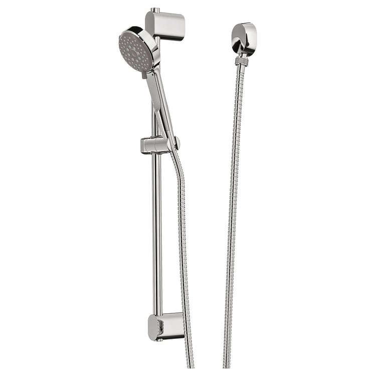 BROGRUND riser rail with hand shower/outlet, chrome plated IKEA CA