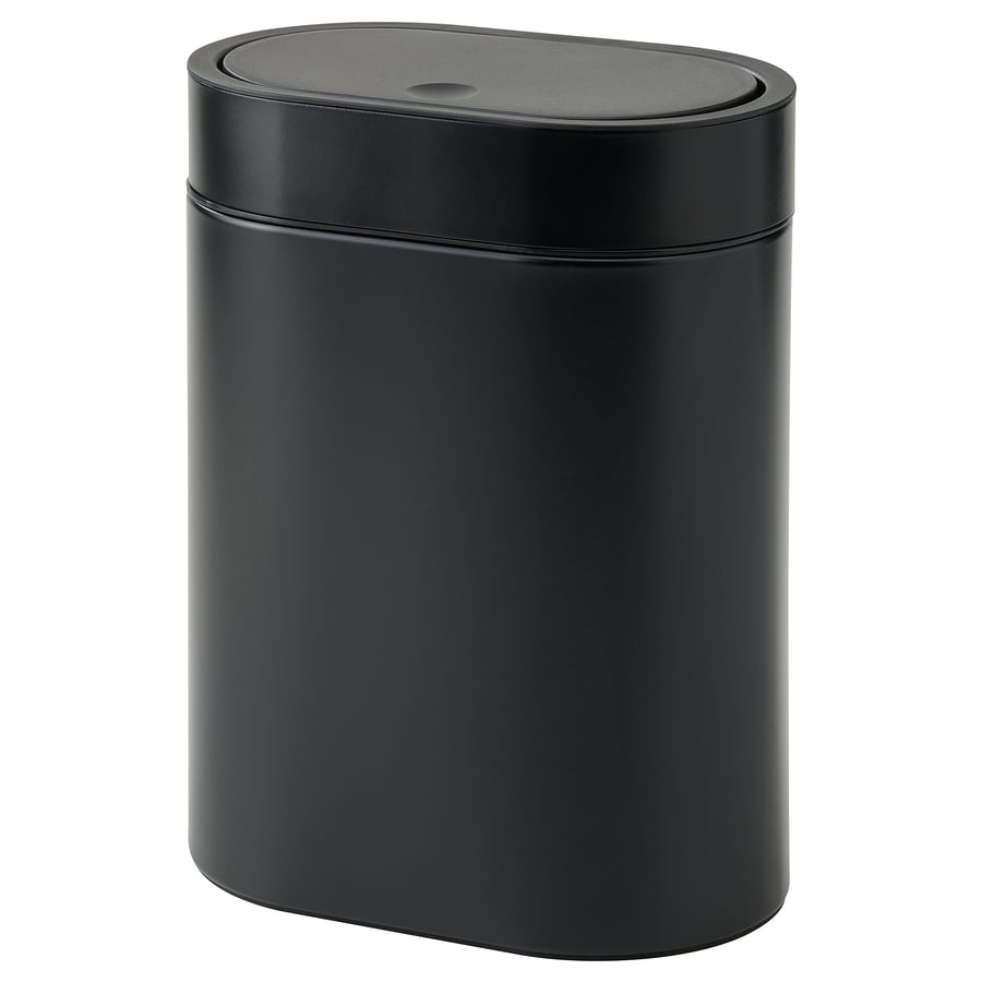 BROGRUND touch top trash can, black, 4 l (1 gallon) IKEA CA