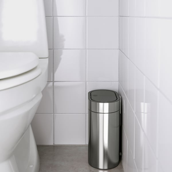 BROGRUND Touch top trash can, stainless steel, 1 gallon