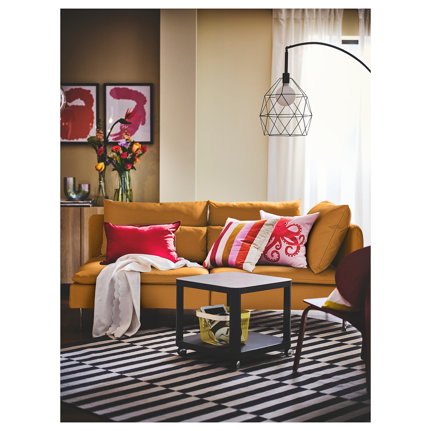 BRUNSTA pendant lamp shade, black, 30 cm (12