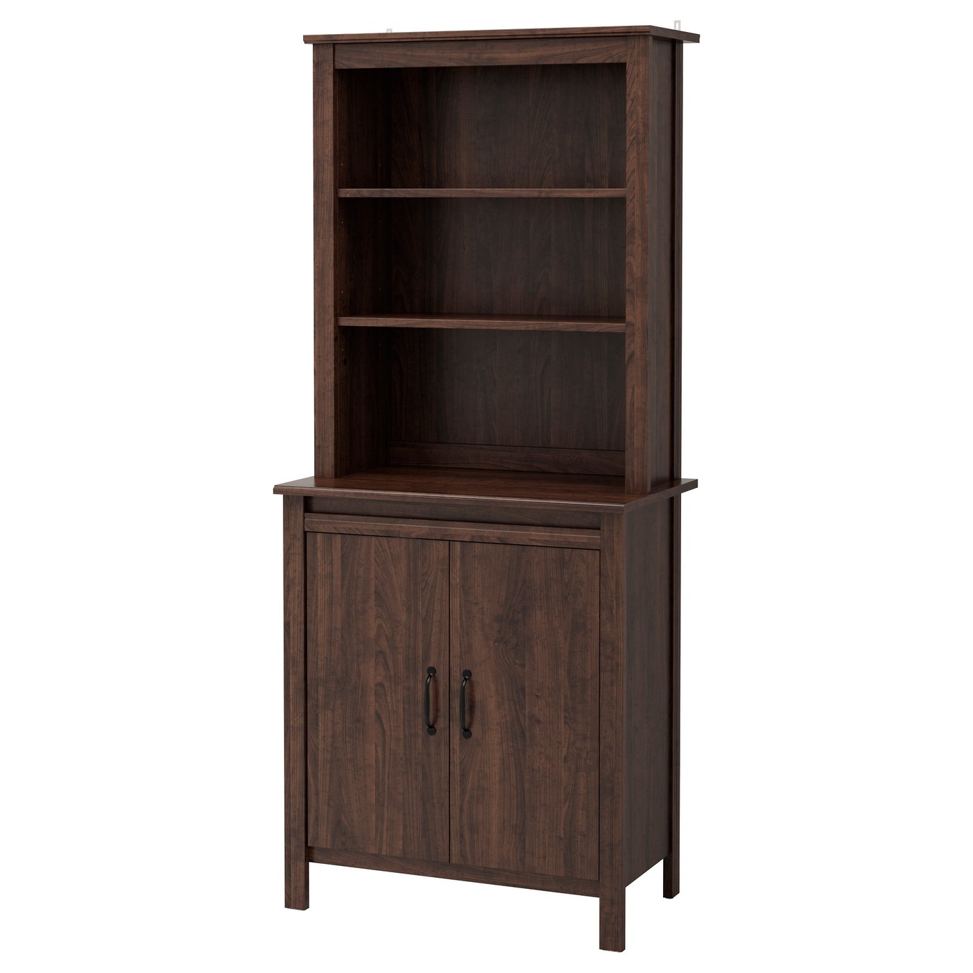 BRUSALI High cabinet with doors - brown - IKEA